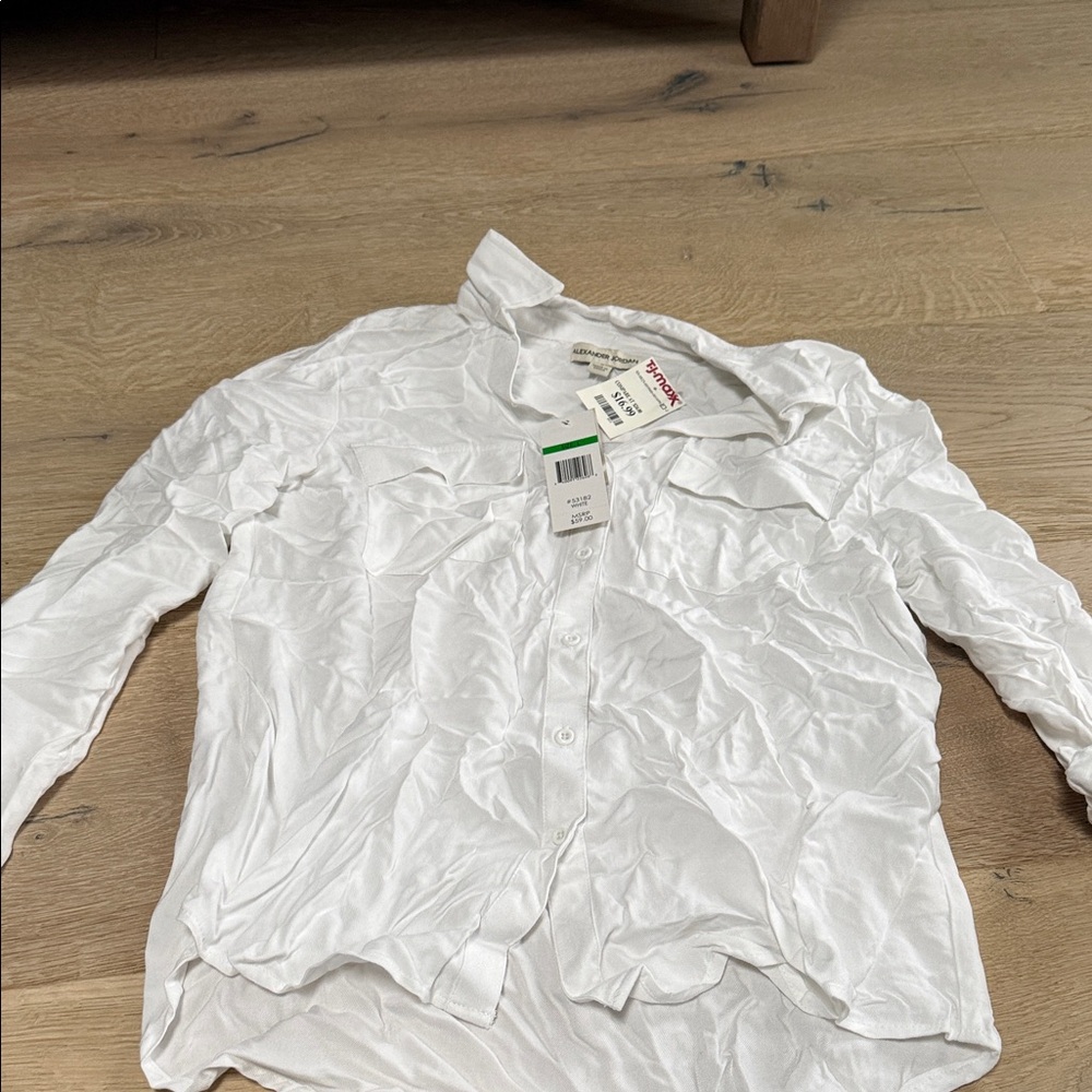 Zara Classic White Collared Shirt
